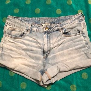 LIGHT denim shorts
